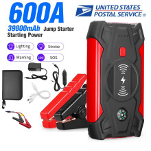 Xhy39800mAh Autostartbooster Draagbare Accu Booster Jumper Box Noodstart Draadloze Oplaadbare Powerbank met LED-verlichting