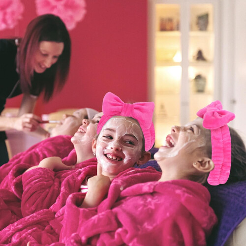 Κορδέλες Spa σε χρώμα Hot Pink από Κοραλί Φλις, 8 τεμάχια 2