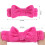 Κορδέλες Spa σε χρώμα Hot Pink από Κοραλί Φλις, 8 τεμάχια 2