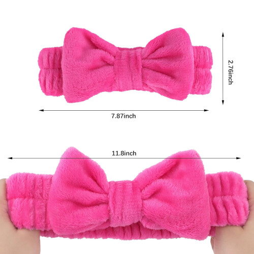 Κορδέλες Spa σε χρώμα Hot Pink από Κοραλί Φλις, 8 τεμάχια 1