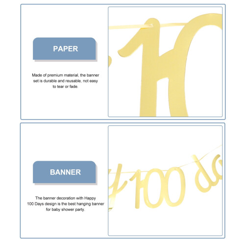 Babaváró hátteret mintázó banner, arany, 3 db 2