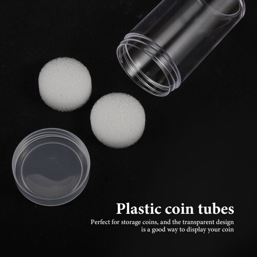 Clear Plastic Coin Tubes for Home Use - and Scratch-Resistant 1