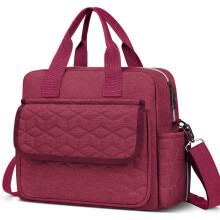 Bolsa de fraldas com bolsos térmicos e compartimentos para itens secos e molhados.