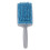 Escova secadora de cabelo com design de raquete e esponja para cabelos macios e sedosos, azul. 4