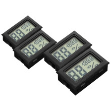 4 buc Mini termometru digital higrometru termometru de cameră umiditate interioară contor LCD afișaj pentru seră grădină humidor dulap frigider