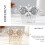 Kristallbrudhårkam silverbladsdesign med strass 6