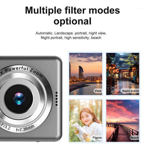 Ψηφιακή κάμερα HD 1080P, 48MP, ηλεκτρονική σταθεροποίηση, συμπαγής και φιλική προς τους 1