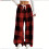 Damen-Freizeithose mit Karomuster, Flanellfutter und weichem Gummibund 1