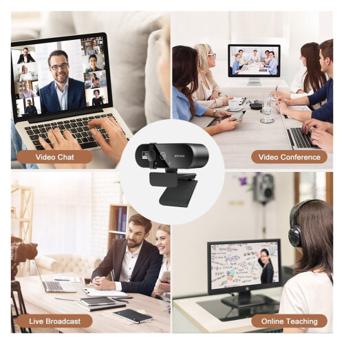 Cameră web pentru PC, mini cameră web cu microfon, USB Webcan, Autofocus 4K2K1080P, cameră Full HD Stream pentru computer și laptop, 2