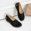 Γυναικεία Hollow Comfort Slip-on Δερμάτινα Μπαλαρίνες Flats Παπούτσια με Κούφιο Τακούνι 5