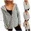 Strickpullover mit Kapuze und Reißverschluss für Damen 1