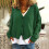 Lenago Herbstpullover für Damen, Modell 2075, Plus Size, Knopfleiste, einfarbiger Strickpullover, Strickjacke, Langarmjacke, Pullover 1