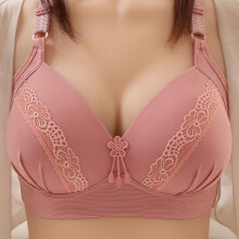 Sexy kanten push-up bh voor dames, zonder beugel, met ondersteuning, gewatteerde bh, verstelbare bandjes, basic, zacht, ademend, alledaagse bh met