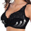 Γυναικείο σουτιέν bralette με δαντέλα και κέντημα λουλουδιών, χωρίς φόδρα 3/4cup, χωρίς 1