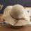 Γυναικείο καπέλο ηλίου Floppy Sun Summer Wide Brim Beach Cap Packable Cotton Straw Hat για ταξίδια 1