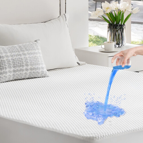 Protège-matelas imperméable pour matelas simple, éponge 200 g/m²
