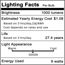 JINYUN LED-Außenlampen mit Dämmerungssensor, 9 W, 6000 K, 1000 lm, E26A19, entspricht 75 W, mit automatischem Sensor – kompatibel mit