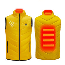 Dětská vyhřívaná vesta, USB Smart Constant Temp, 2 topné zóny, Softshell, pro věk 4-15 let, kompatibilní s USB powerbankami