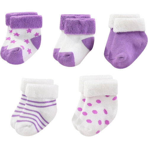 Unisex κάλτσες Terry για μωρά, σετ των 5 τεμαχίων για αγόρι και κορίτσι, ζεστές