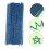 Blue chenille stems with iron wire 100 pcs 8