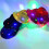 Harmtty Jazz Hat Glowing Sequins LED Portable Shining Hat for Performance, Golden 6