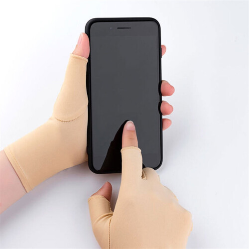 Ice Silk Half-Finger Gloves UV Protection Summer Driving 2