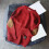Herren Herbst Winter Pullover Lässige Mode Unifarbene Oberteile Langarm Rundhalspullover Baselayer Lässige Pullover Tops (Rot, XL) 2