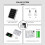 Ηλιακή λάμπα κάμπινγκ 5000mAh, αδιάβροχη 5.5W LED με θύρα USB-C/Android/iOS, συμβατή με λάμπες 3