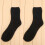 ζευγάρια μονόχρωμες ανδρικές κάλτσες με αφράτες παντόφλες, χνουδωτές, 2
