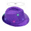 Harmtty Jazz Hat Glowing Sequins LED Portable Shining Hat for Performance, Golden 5