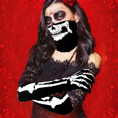 ΣΕΤ ΜΑΣΚΑ ΠΡΟΣΩΠΟΥ SKULL ΓΑΝΤΙΑ ΠΟΔΗΛΑΤΗΣ ΨΑΡΕΜΑ ΠΟΔΗΛΑΣΙΑ X3C3S39C ΣΚΙ ΣΚΕΛΕΤΟΣ 1