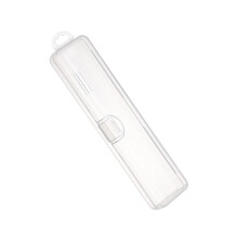 Clear Toothbrush Case with Protective Travel Lid for Hygienic Makeup Brush Storage