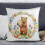 Easter Eggs Pillow Covers Spring Rabbit Tulip Design 18x18 2