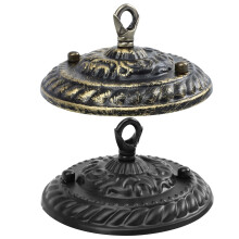 Metalowa osłona żyrandola w stylu vintage (2 sztuki)