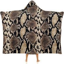 Cape Ă capuche, couverture, polyester velours arctique