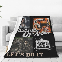 Manta de flanela Dd Hip Hop Osama, manta para ar condicionado, manta para soneca, manta para sofá, mantas decorativas 80"X60"