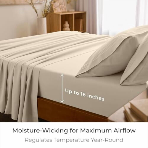 Microfiber Bed Sheet Set Queen Size 4-Piece 2