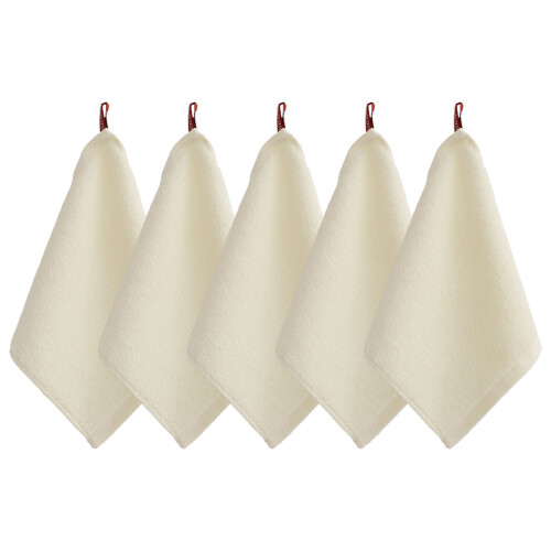 Microfiber Dish and Burp Cloths 5pcs 9.84"x9.84" 1