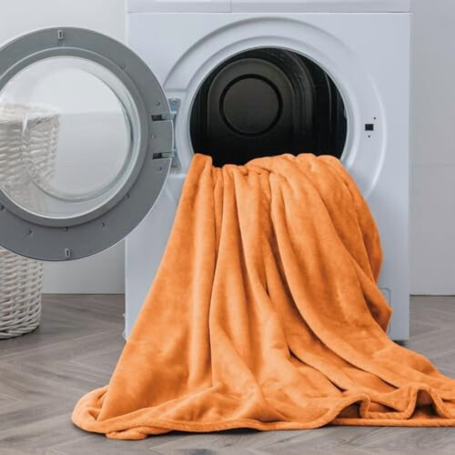 Σεντόνια Flannel Twin Size Burnt Orange - Σετ σεντονιών από εξαιρετικά μαλακό φλις φθινοπωρινό 2