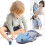 Almofada de pelúcia Axolotl azul, 45 cm (17,8 polegadas), macia e decorativa para casa. 8