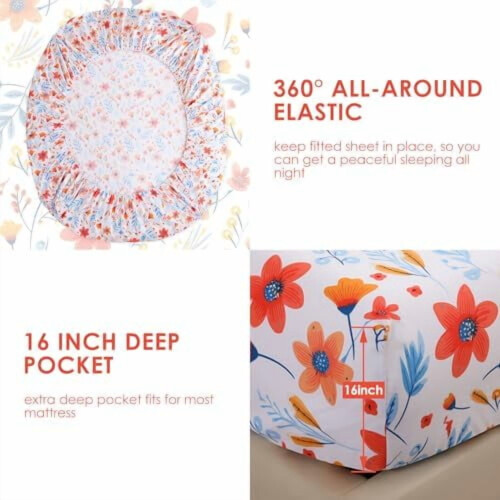 Paisley Microfiber Sheet Set Full 4-Piece 2