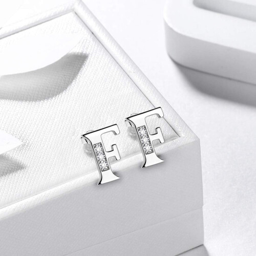 925 Sterling Silver Initial Pendant Necklace 18 inch 1