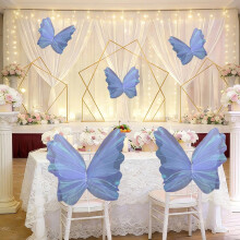 Farfalle decorative per feste, 23x51 cm, farfalle artificiali da appendere – San Valentino, compleanno, matrimonio, giardino e decorazione per la
