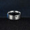 8 mm herre rustfrit stål alfabet tal spinner ring dekoder design sølv, sort, guld 2