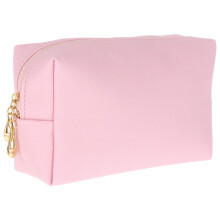 GOOHOCHY 1 stuk roze vierkante make-uptas voor dames, draagbare tas, reistas voor cosmetica 6,7 x 4,1 x 2,4 inch