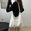 Τσάντες Slouchy Suede για γυναίκες, τσάντα ώμου, τσάντα εργασίας, τσάντες Satchel με λαβή 3