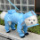 Conjunto impermeável para cães com sapatos – Capa de chuva e botinhas refletoras com cobertura total, capuz e mochila, compatível com cães de 6