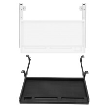 2 Sets ausziehbare Schublade für Tastaturablage unter dem Schreibtisch (Büro)