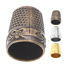DRAFIDEEP Vintage Brass Sewing Thimbles 4pcs