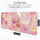 XXL Mouse Pad 31,5"x11,8", Αντιολισθητική βάση από καουτσούκ, ραμμένες άκρες, αδιάβροχη, ροζ 2